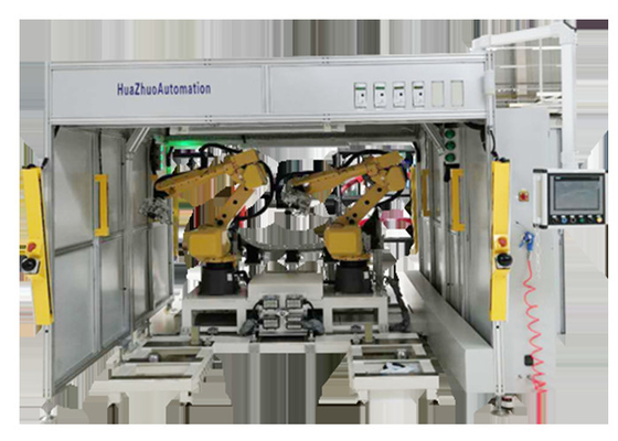 3000 밀리미터 로보틱 아암 용접기 50 mm/S PLC 차체 금속